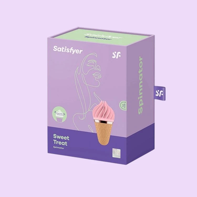 Satisfyer Lay-On Sweet Treat - спінатор, 10 режимів, водонепроникний