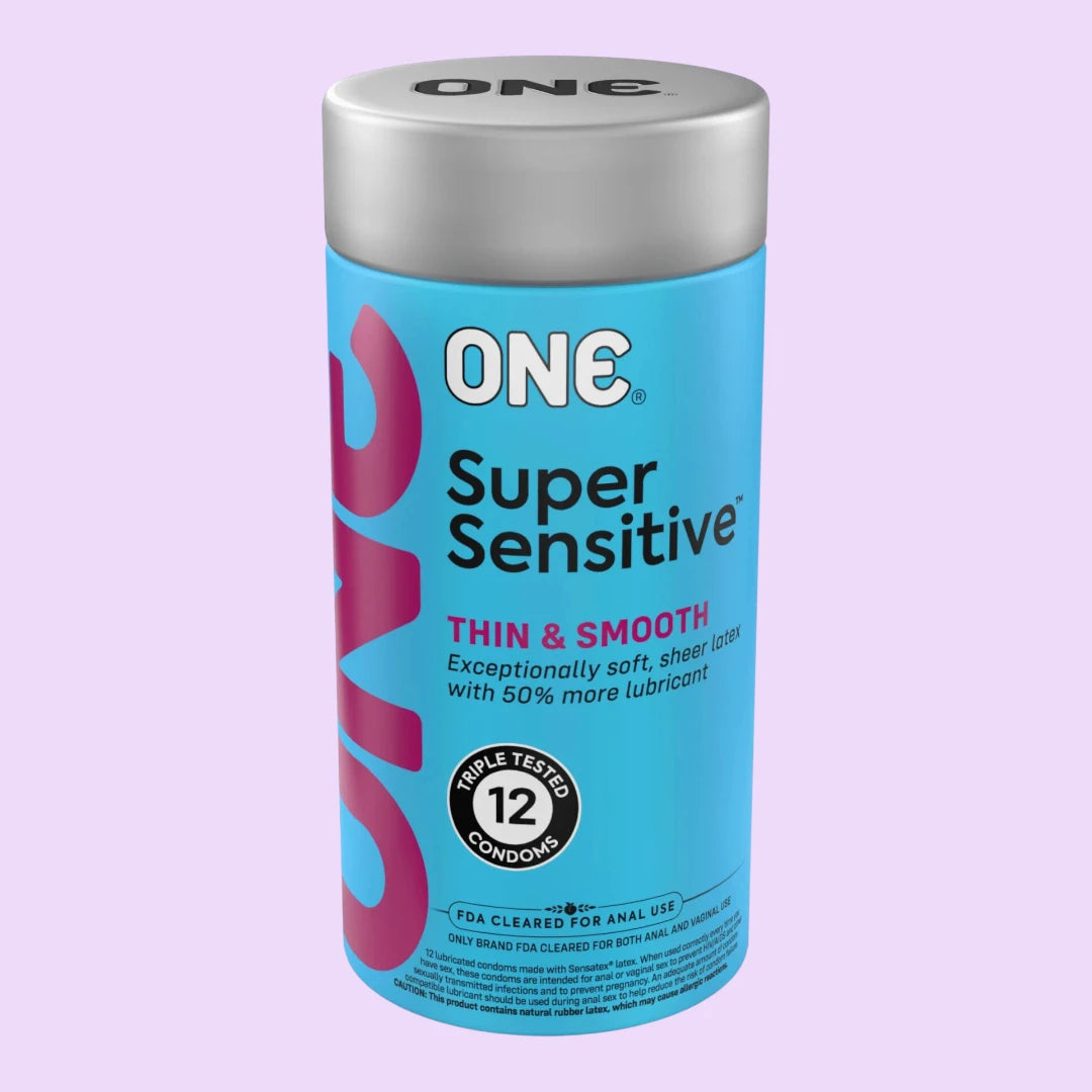 Презервативи ONE Super Sensitive, 12 шт — гладенькі, з додатковою змазкою