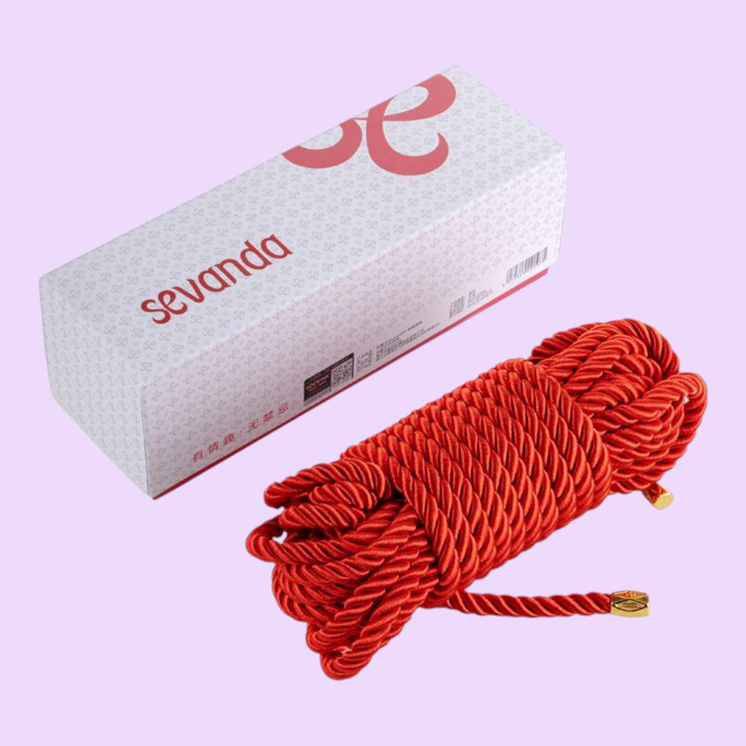 Мотузка для шибарі LOCKINK SEVANDA Shibari Pratice Rope, 8 м, нейлон+бавовна