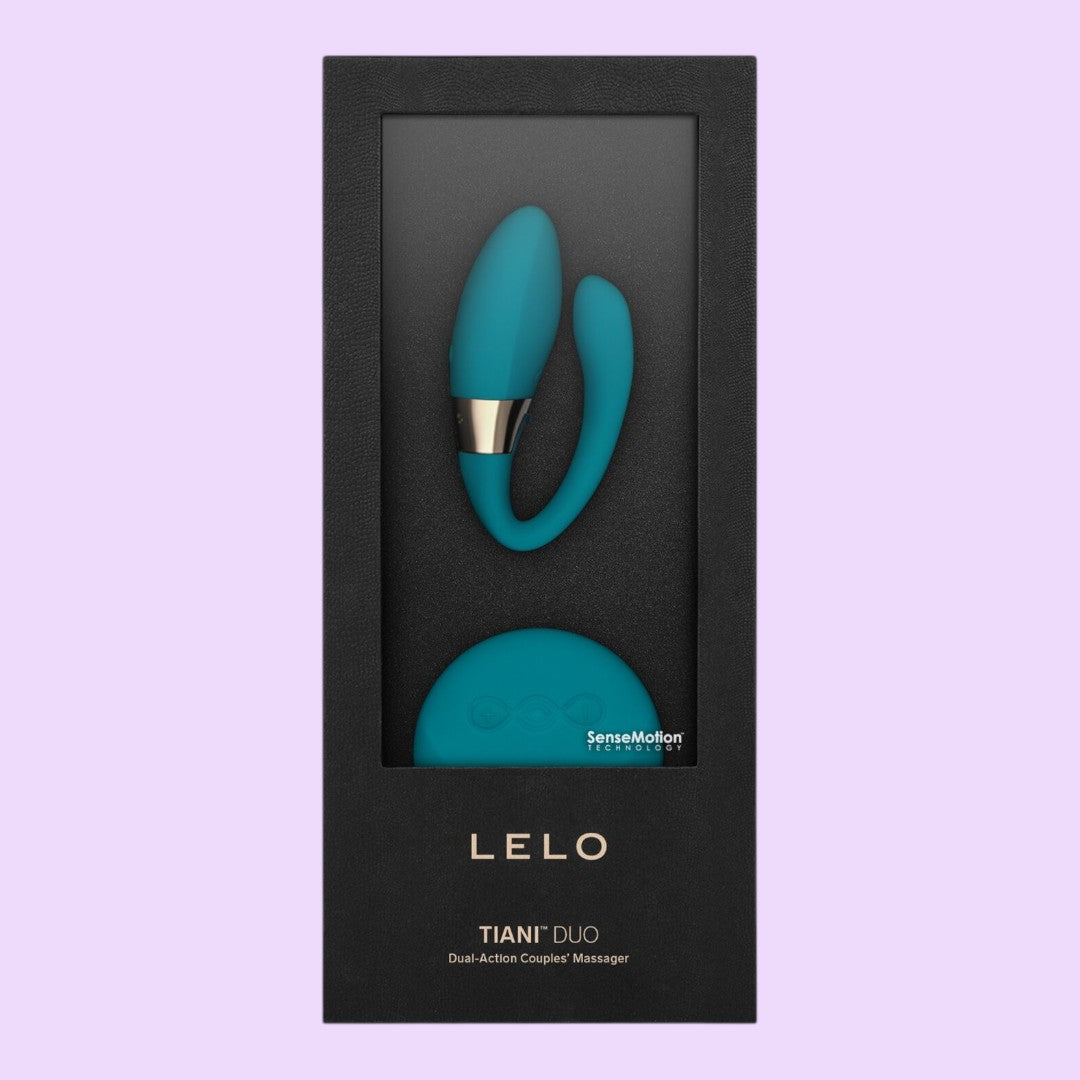 Вібратор для пар LELO Tiani Duo Ocean Blue, 2 мотори, пульт ДК
