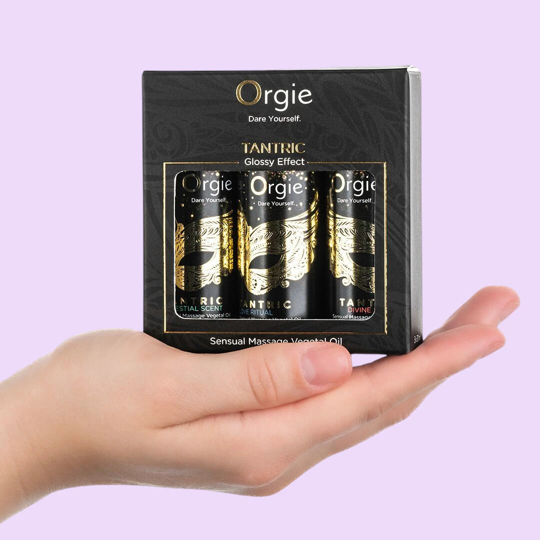 Набір олій для тантричного масажу Orgie – Tantric Mini Size Collection (3×30 мл), зволоження