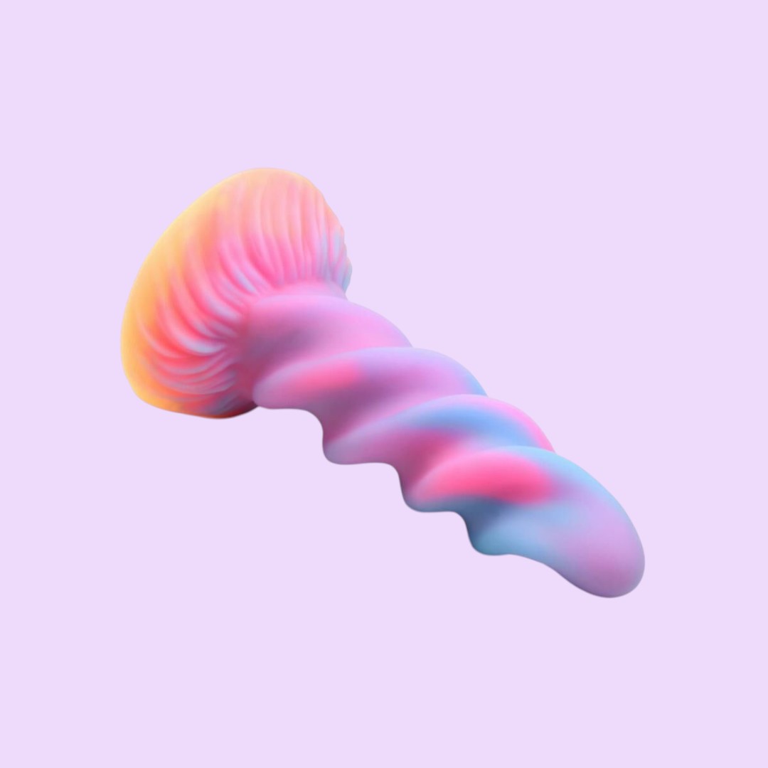 Фентезійний фалоімітатор, що світиться в темряві Creature Cocks Glow-in-the-Dark Unicorn Dildo (20,6 см)