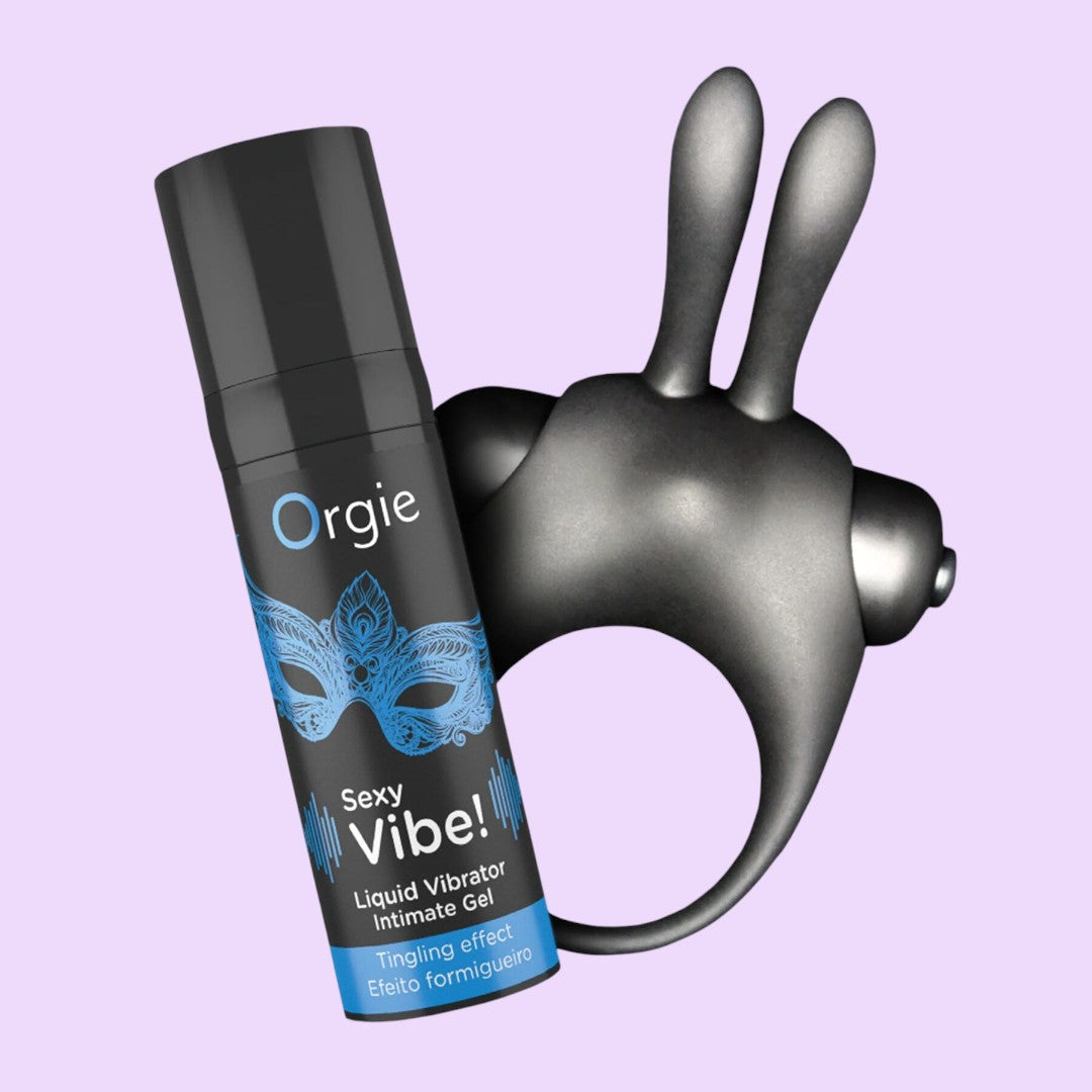 Набір Orgie Vibe Bunny: збуджувальні краплі та віброкуля