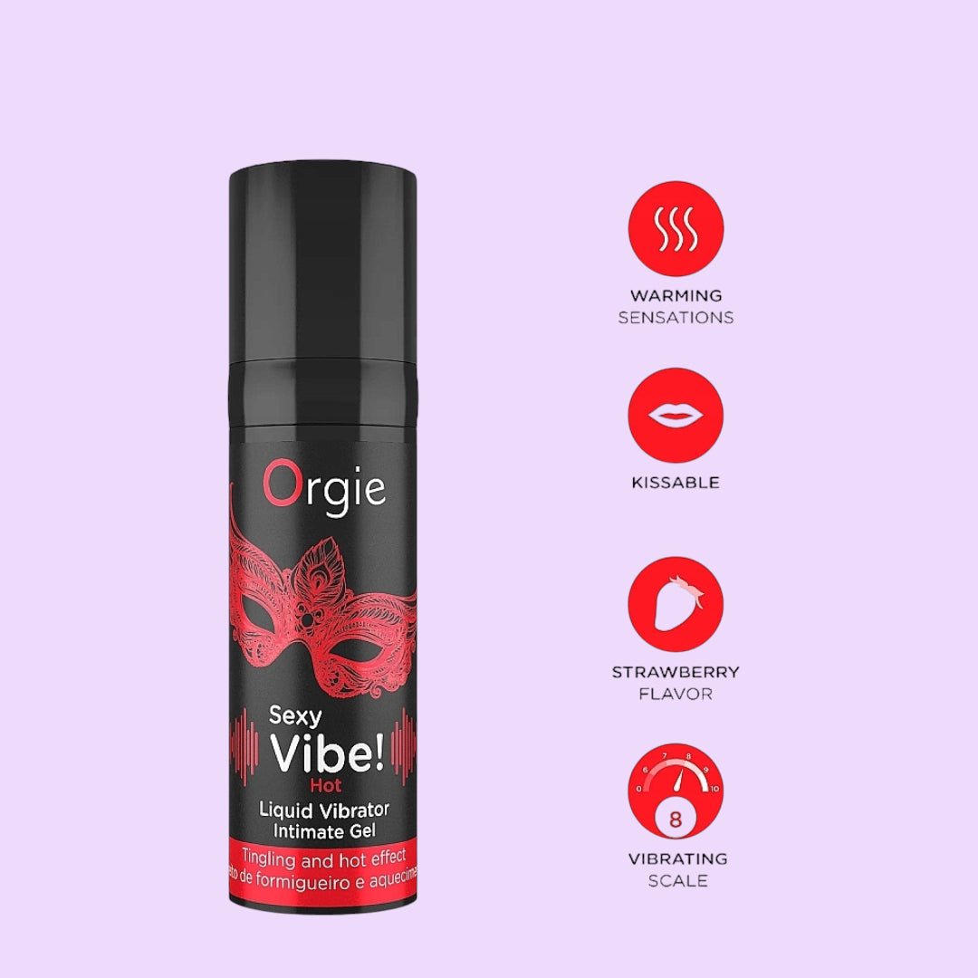 Рідкий вібратор Orgie Sexy Vibe! з зігріваючим ефектом