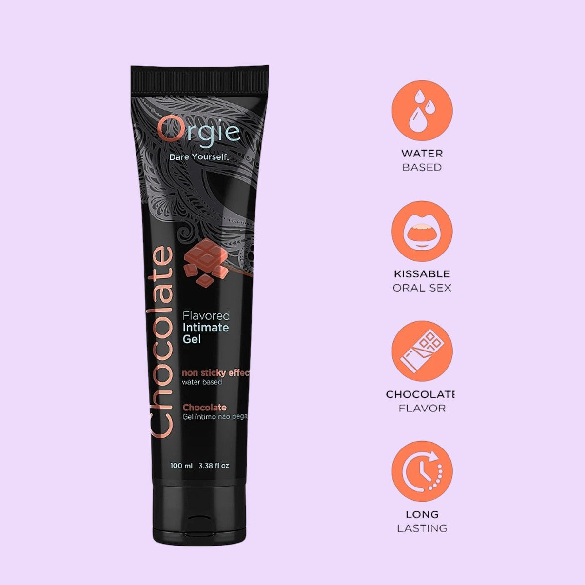 Orgie Lube Tube Шоколад — їстівний лубрикант на водній основі (100 мл)