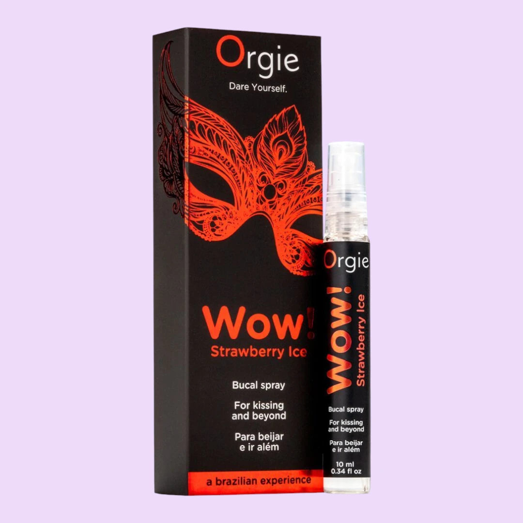 Спрей для орального сексу Orgie – Wow! Strawberry Ice (10 мл) з охолоджувальним ефектом