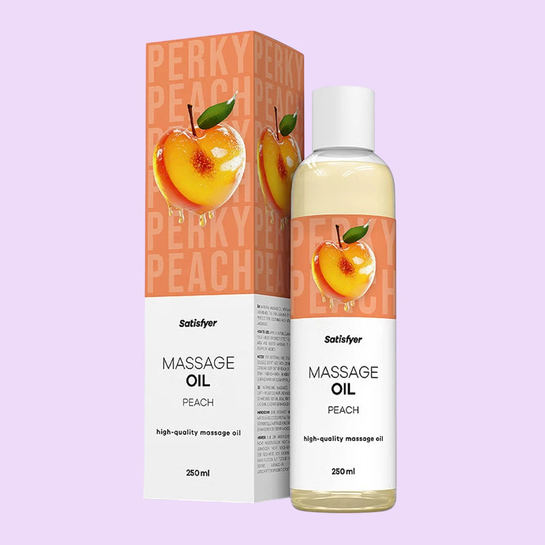 Масажна олія Satisfyer Massage Oil Peach (250 мл) з ароматом персика