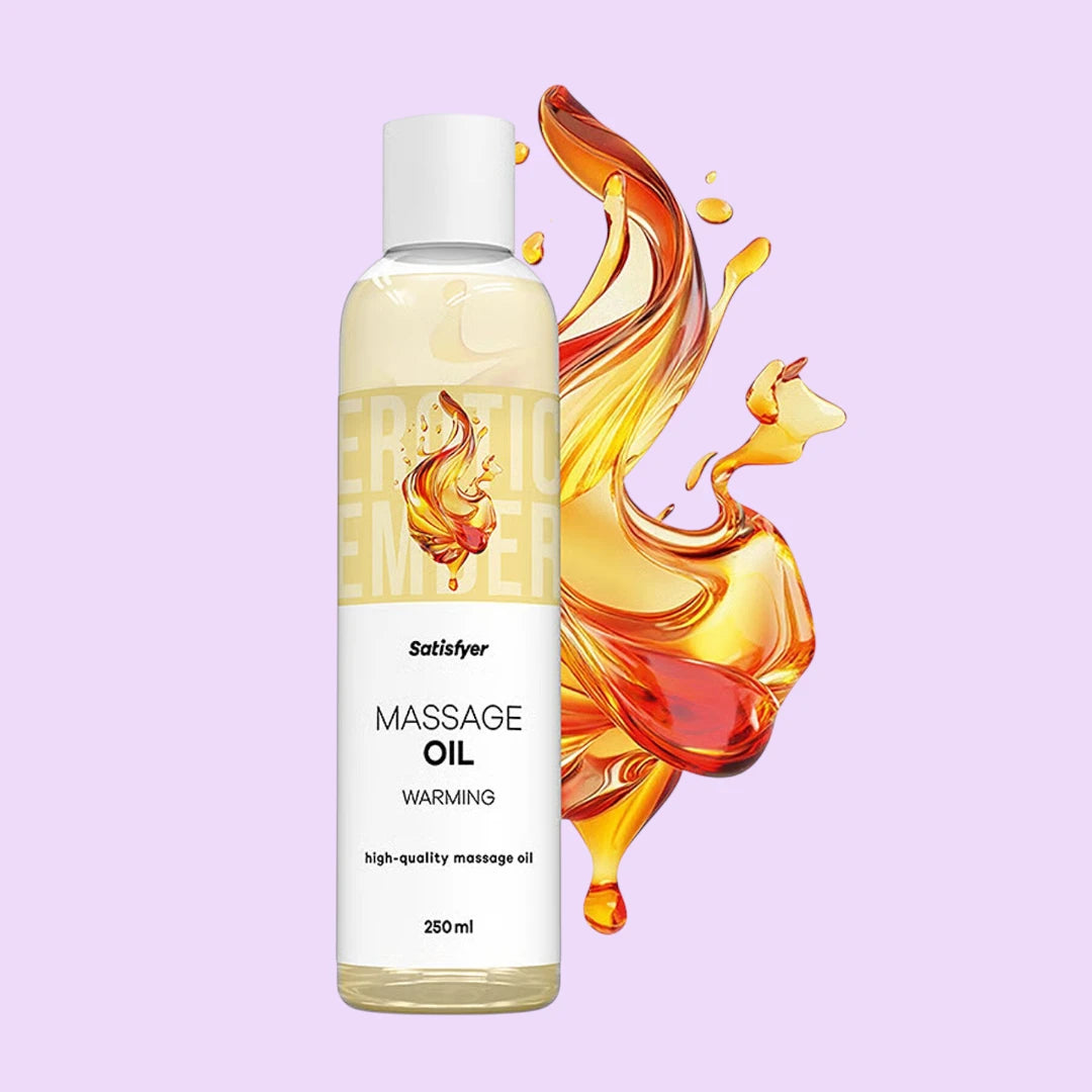Масажна олія Satisfyer Massage Oil Warming (250 мл) зігрівальна, без запаху