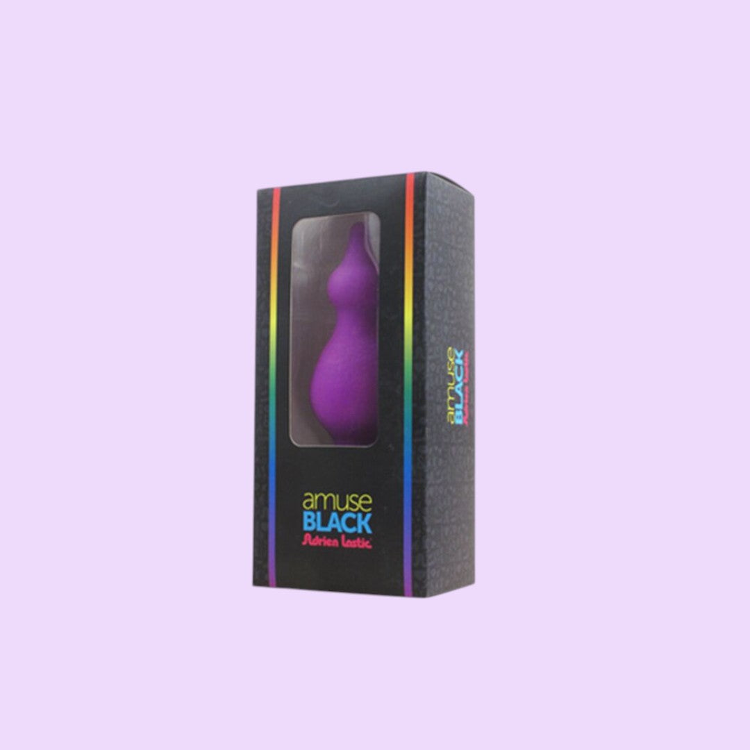 Анальна пробка Adrien Lastic Amuse Purple (M) - 2 переходи, до 3,6 см, силікон
