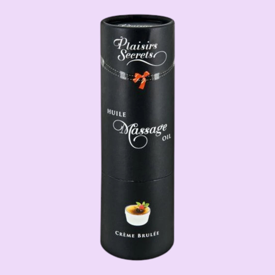 Масажна олія Plaisirs Secrets Creme Brulee, 59 мл — їстівна, з афродизіаками