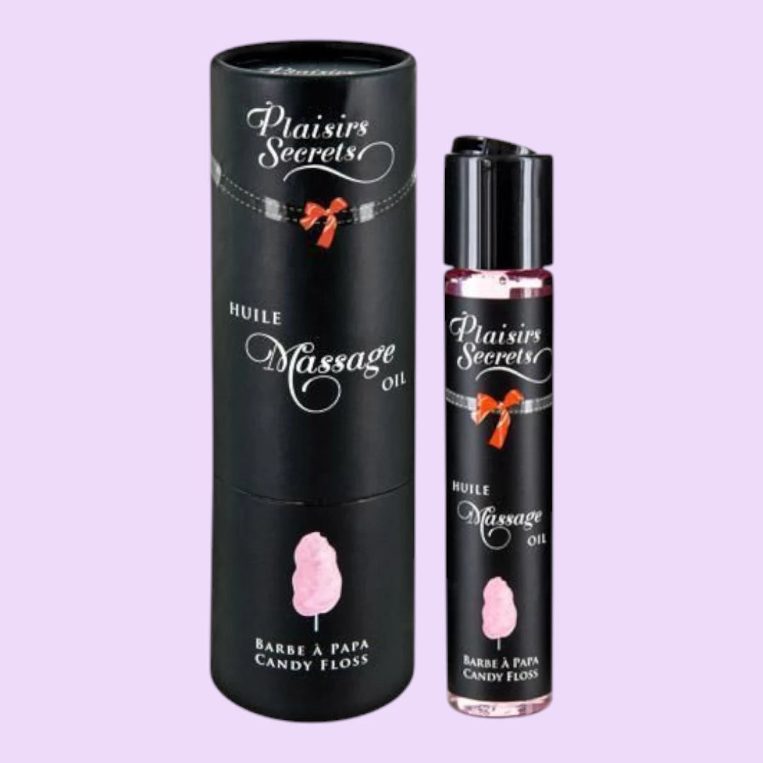 Масажна олія Plaisirs Secrets Candy Floss, 59 мл — їстівна, з афродизіаками
