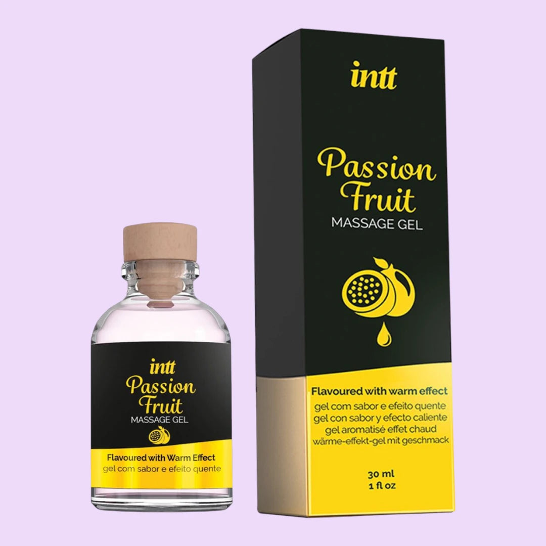 Масажний гель для інтимних зон Intt Passion Fruit, 30 мл — розігрівальний, смак маракуї