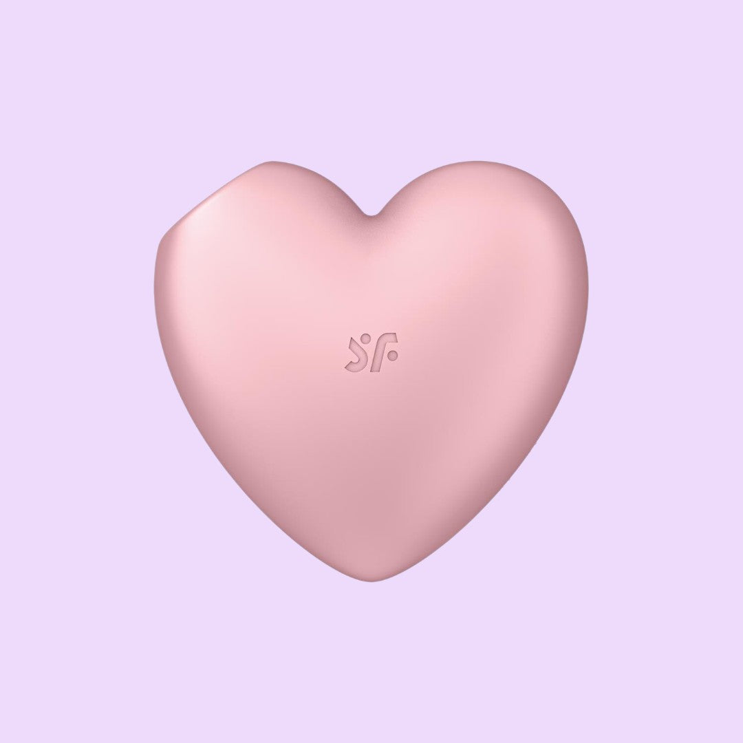Вакуумний стимулятор-серце з вібрацією Satisfyer Cutie Heart Light Red