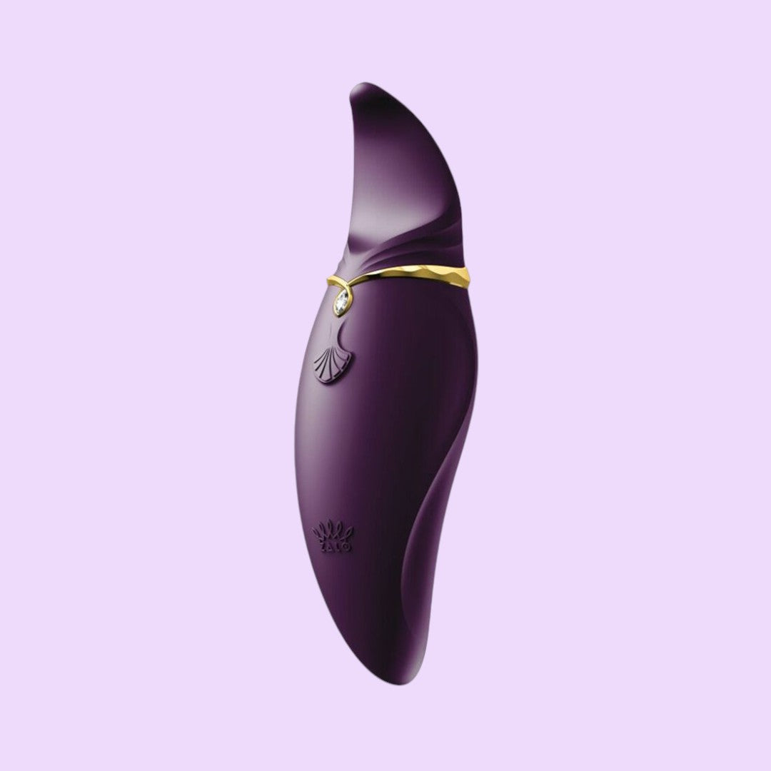 Вібратор 2в1 з язичком Zalo Hero (кристал Swarovski)