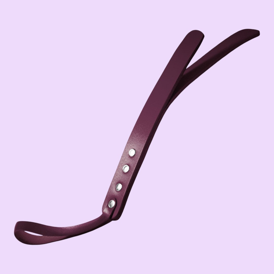 Падл двошаровий Feral Feelings Leather Mini Paddle, натуральна шкіра