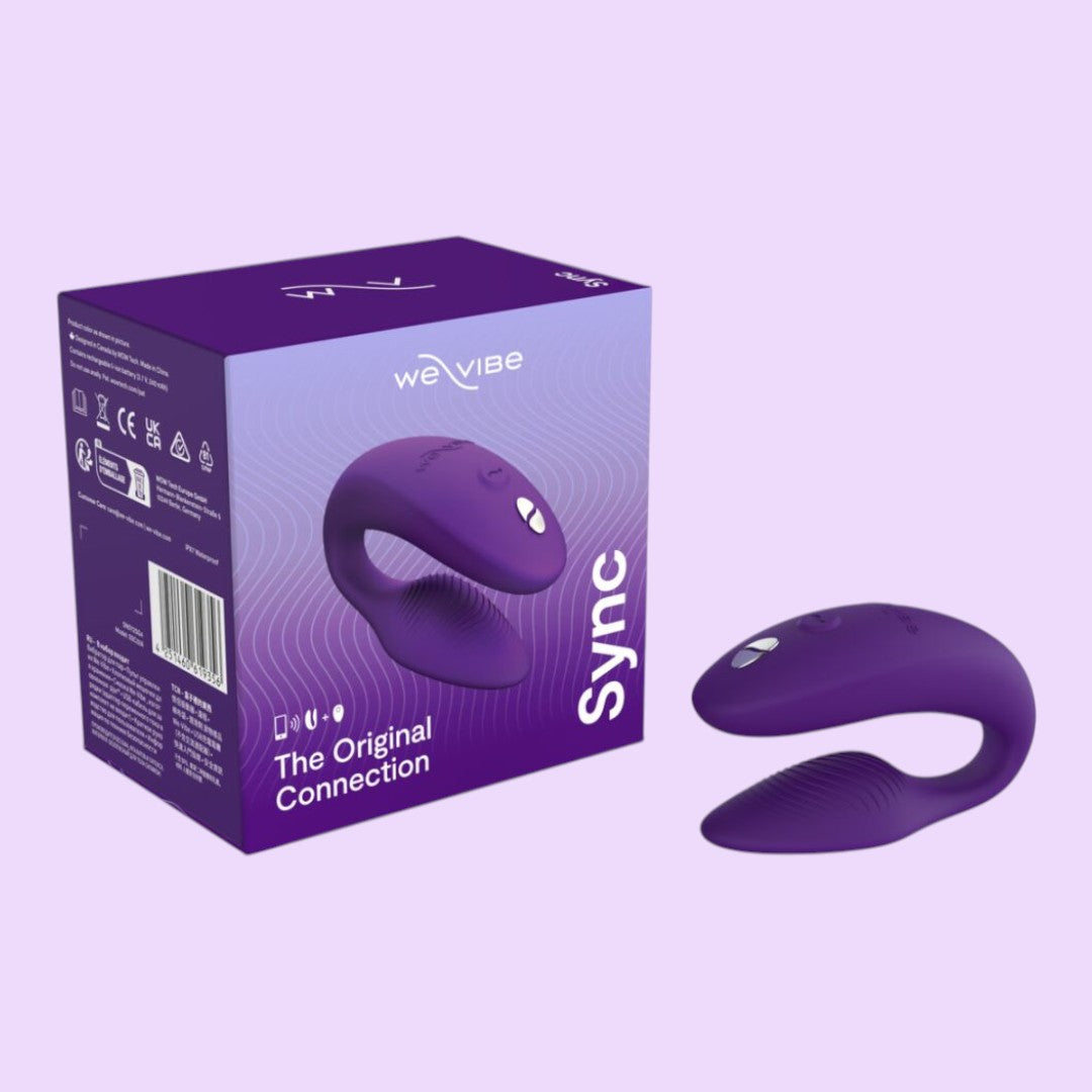 Смарт-вібратор для пар We-Vibe Sync 2 Purple, 10 віброрежимів, пульт ДК