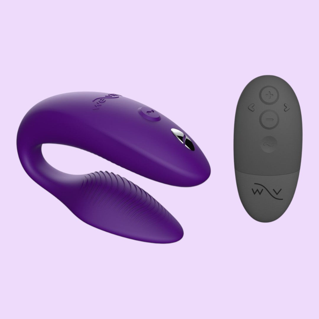 Смарт-вібратор для пар We-Vibe Sync 2 Purple, 10 віброрежимів, пульт ДК