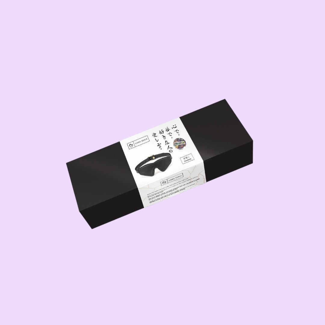 Маска на очі Liebe Seele Black Organosilicon Blindfold, екошкіра