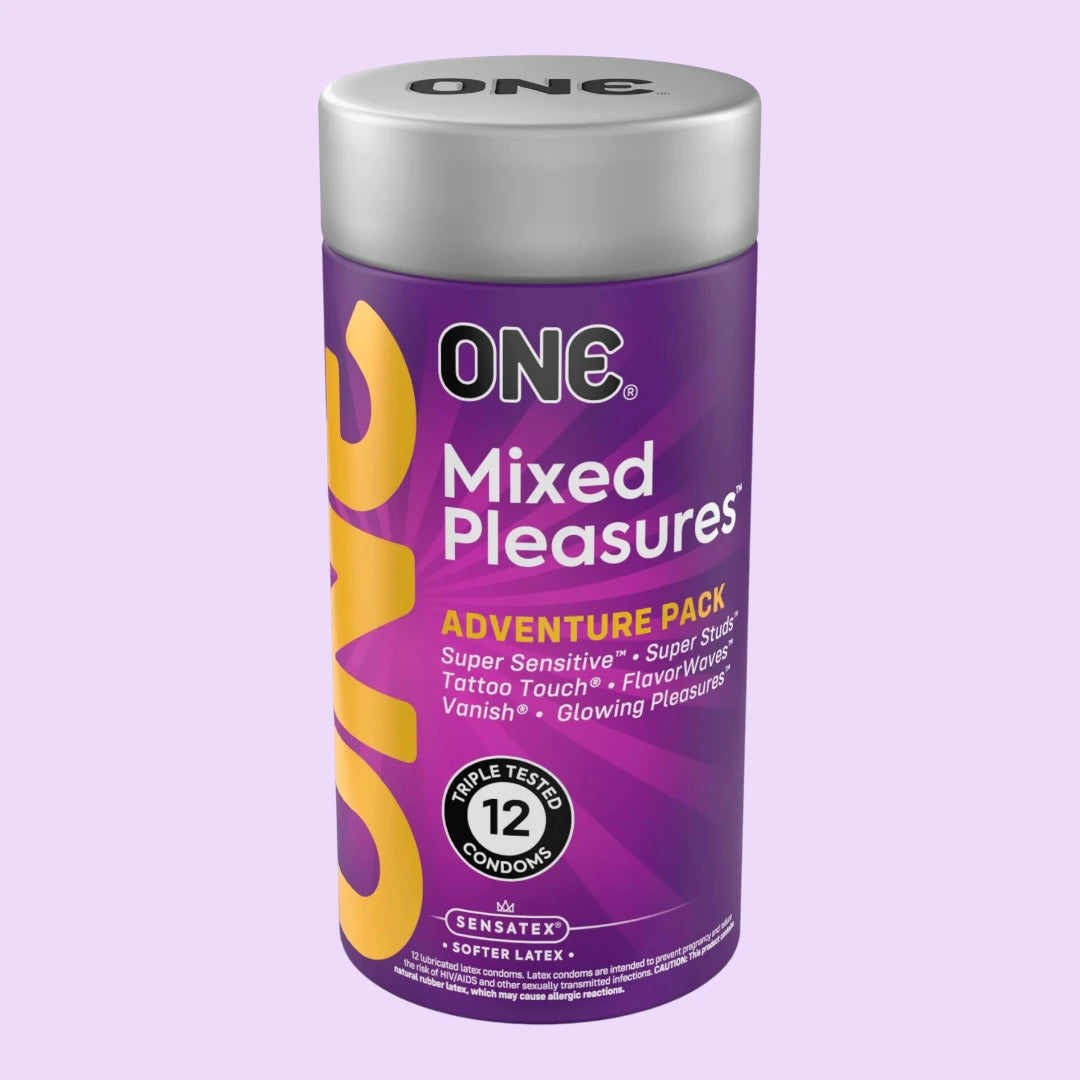Презервативи ONE Mixed Pleasures, 12 шт, 6 видів
