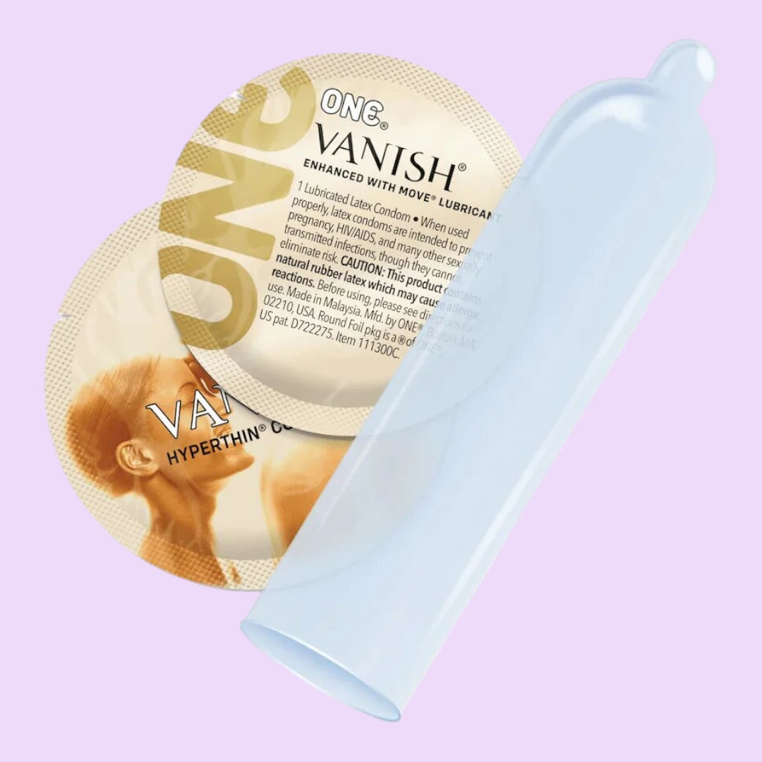 Презервативи ONE Vanish Hyperthin, 12 шт, ультратонкі, зі змазкою