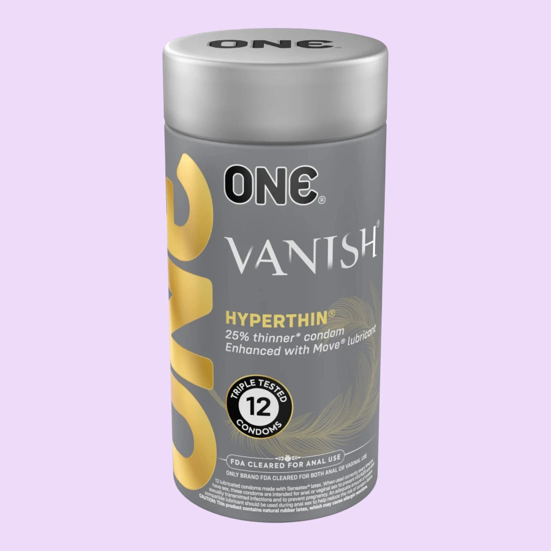 Презервативи ONE Vanish Hyperthin, 12 шт, ультратонкі, зі змазкою