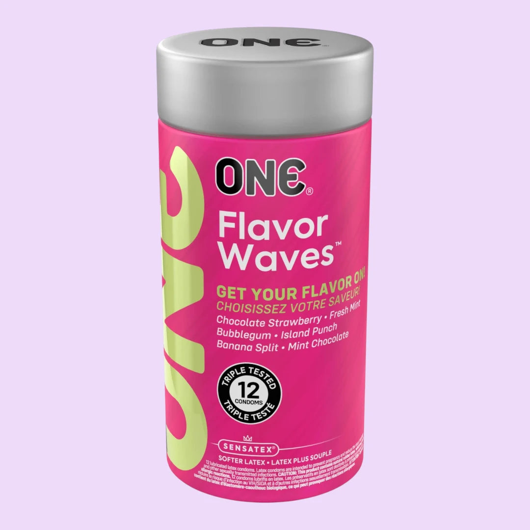 Презервативи ONE FlavorWaves ароматизовані, 12 шт, 6 ароматів, 6 кольорів