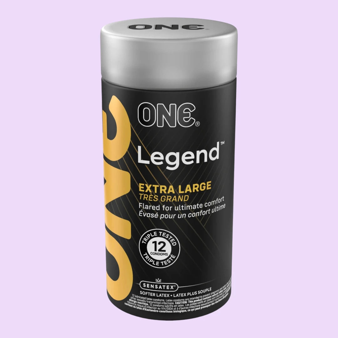 Презервативи ONE Legend XL, 12 шт — збільшений розмір, розширення на кінці