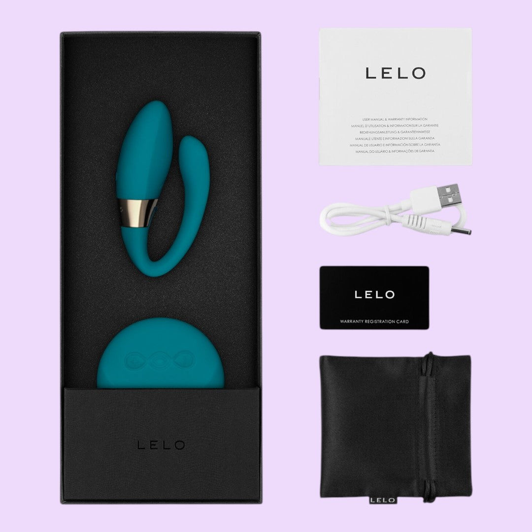 Вібратор для пар LELO Tiani Duo Ocean Blue, 2 мотори, пульт ДК