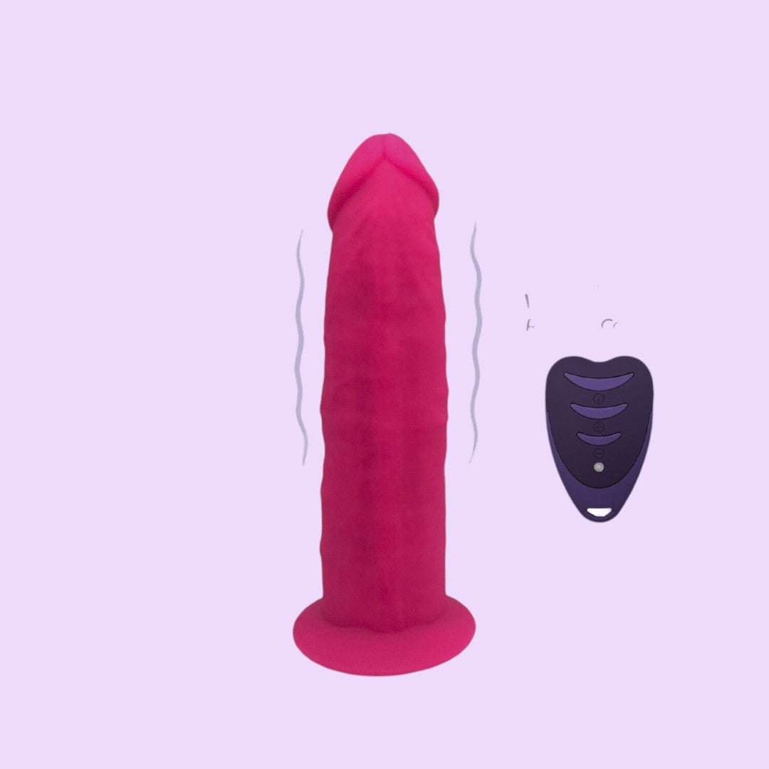 Фалоімітатор з вібрацією SilexD Henry Vibro Pink MODEL 2 (7in) + LRS