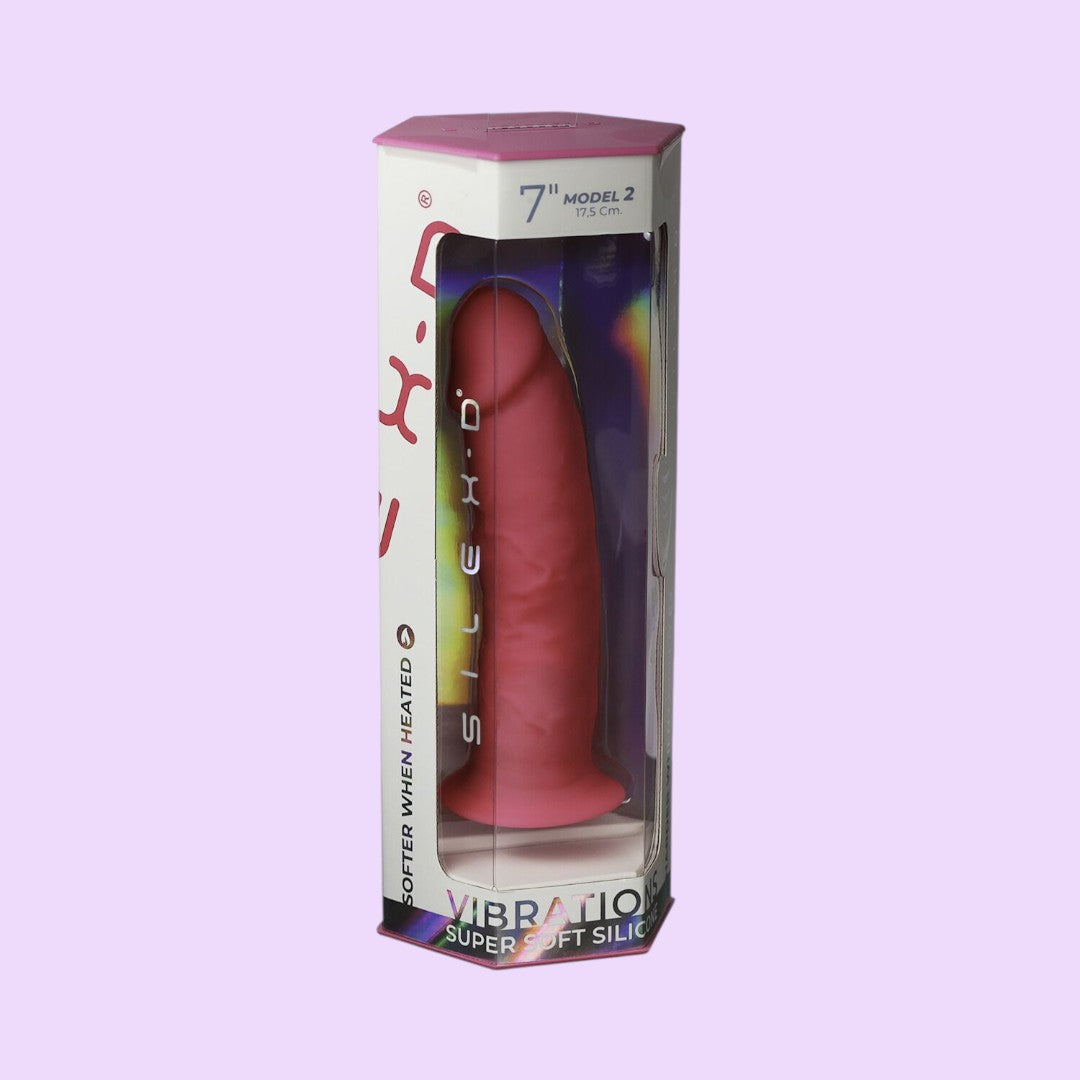 Фалоімітатор з вібрацією SilexD Henry Vibro Pink MODEL 2 (7in) + LRS